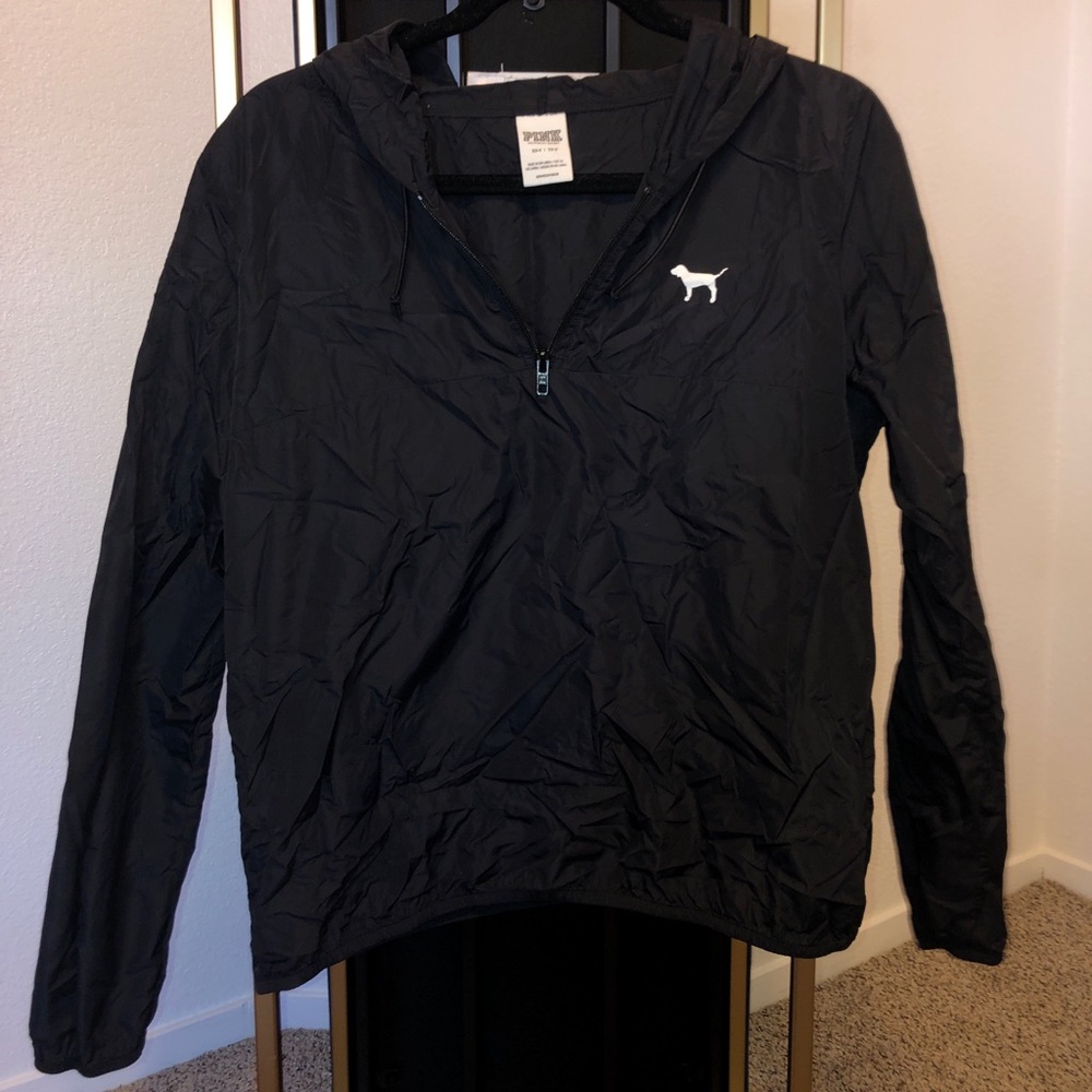 Victoria Secret PINK black windbreaker
